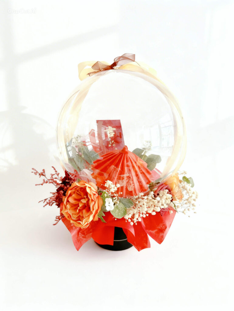 Bubble Bouquet im Thema Orange