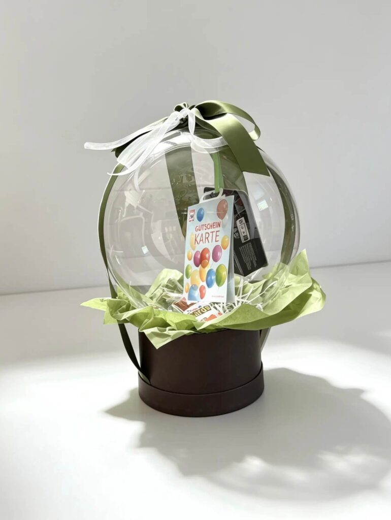 Bubble Bouquet in Grün mit Gutschein für Kinder